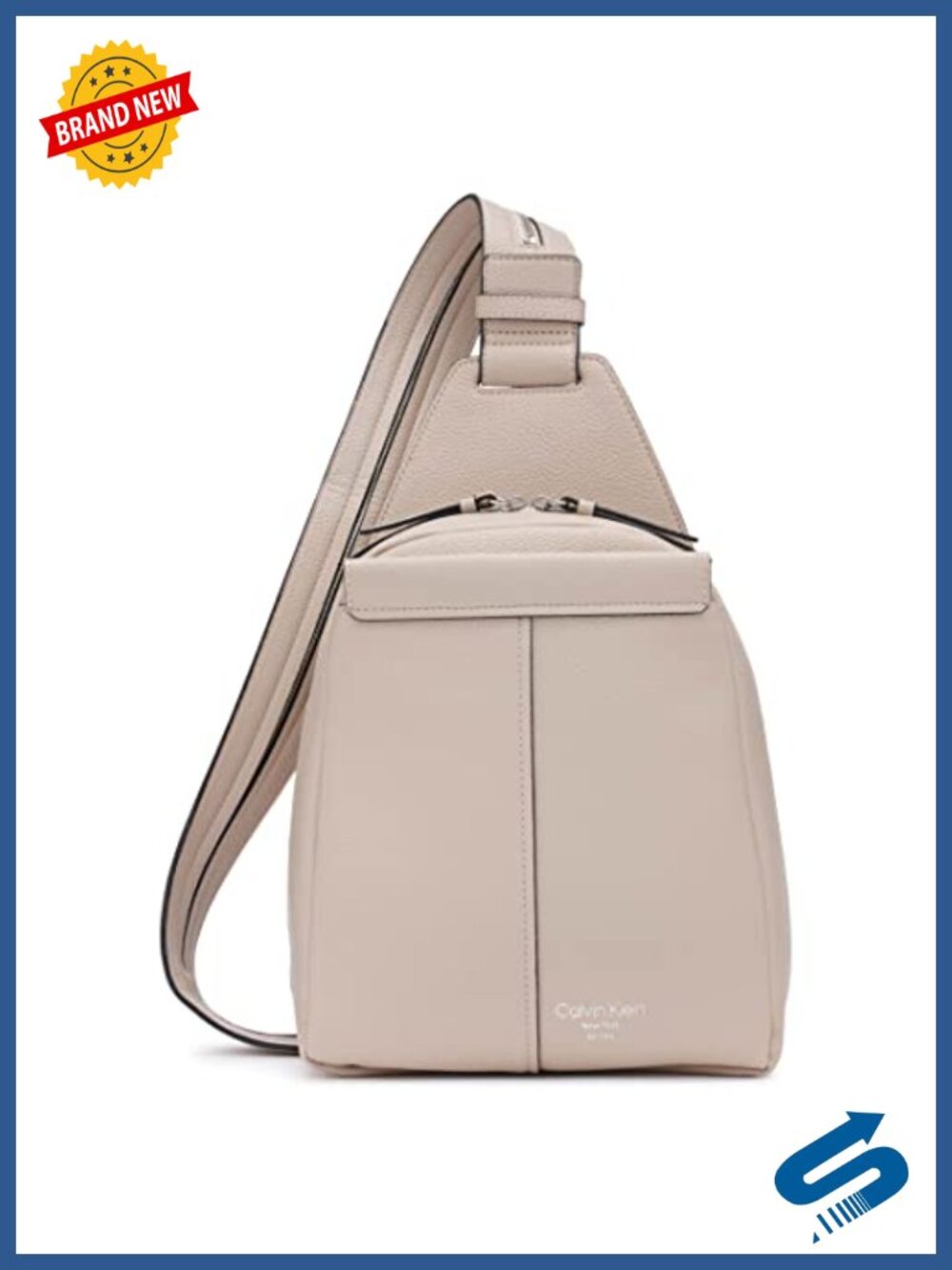 Convertible Sling Backpack Vegan Leather Lightweight Utility Pocket Daypack